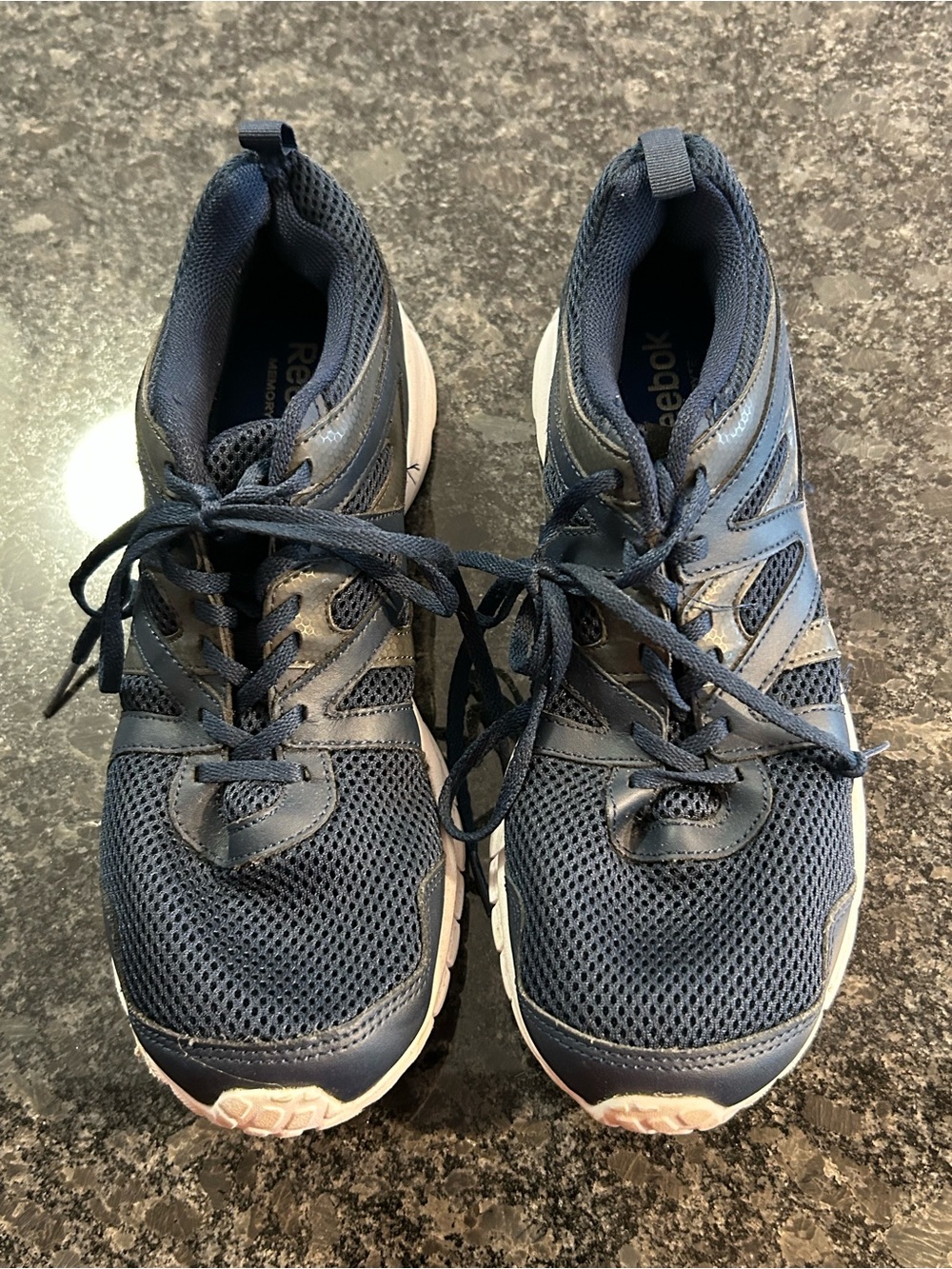 Reebok Men’s Navy Blue Mesh Running Shoes